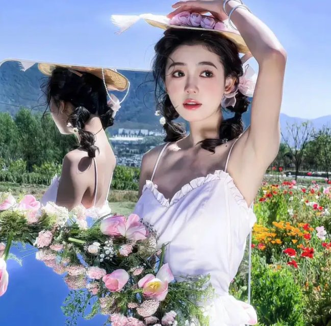 看她轻轻的飞起